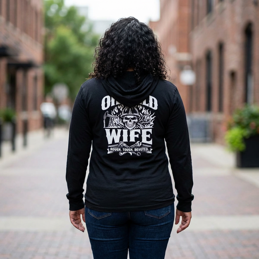“OILFIELD WIFE” Spouse Hoodie, Oil Field Wife Pride Pullover