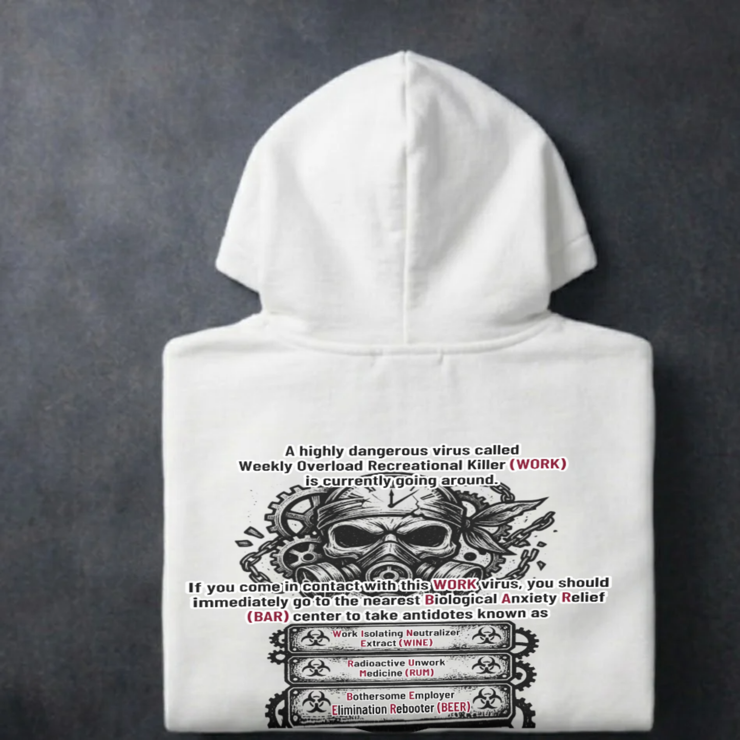 'Weekly Overload Recreational Killer' Sweater, Work Virus Funny Hoodie