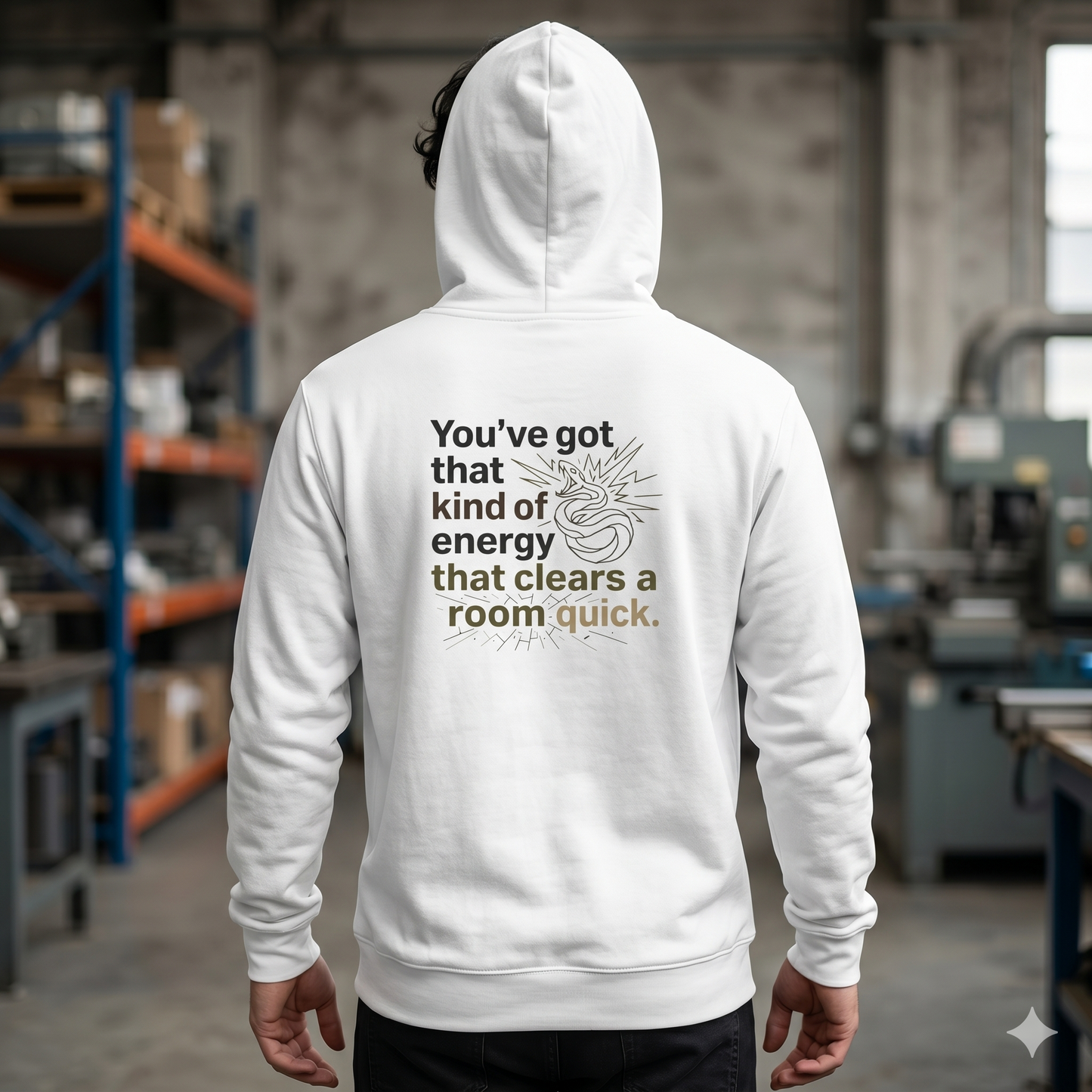 'Energy That Clears A Room' Sweater, Room Clearer Funny Hoodie