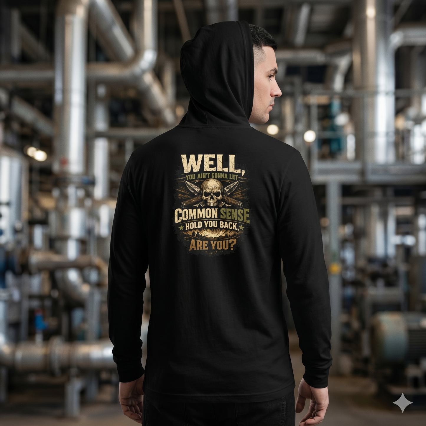 'Common Sense Won't Hold You Back' Sweater, Ignore Common Sense Funny Hoodie