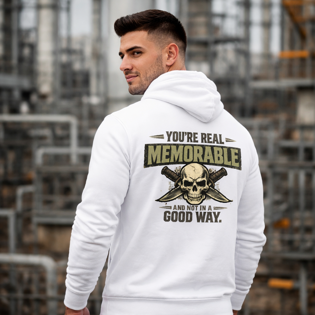 “Real Memorable, Wrong Reasons” Sweater, Bad Impression Funny Hoodie