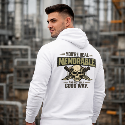 “Real Memorable, Wrong Reasons” Sweater, Bad Impression Funny Hoodie