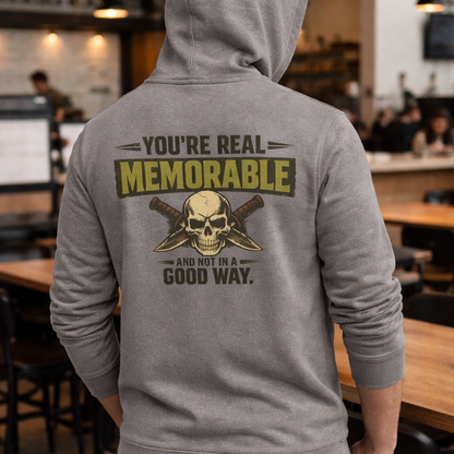 “Real Memorable, Wrong Reasons” Sweater, Bad Impression Funny Hoodie