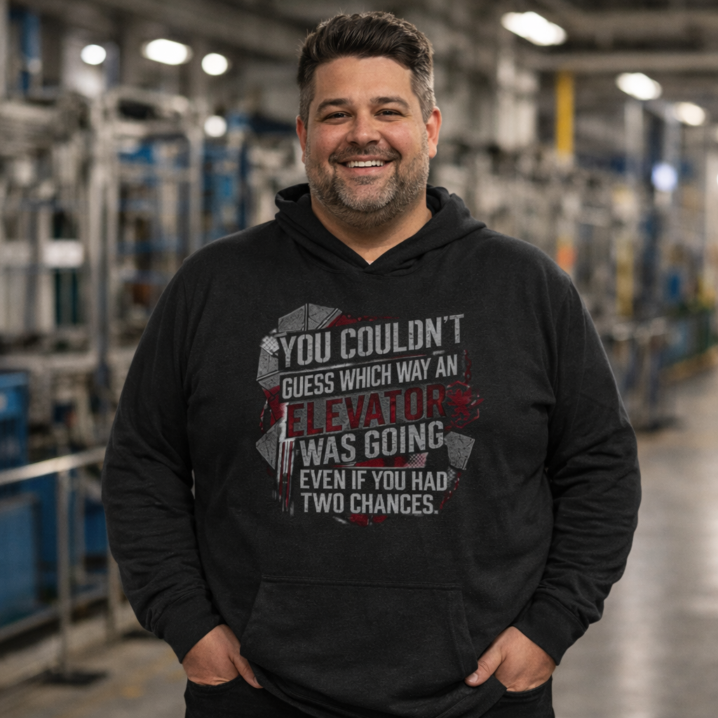 ‘Couldn’t Guess Elevator Direction’ Sweater, Dumb Coworker Funny Hoodie