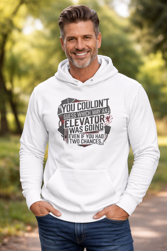 ‘Couldn’t Guess Elevator Direction’ Sweater, Dumb Coworker Funny Hoodie