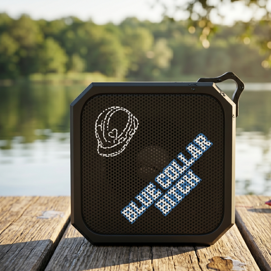 "Blue Collar Bitch" Portable Waterproof Speaker, Toughneck Outdoor Bluetooth Women In Trades Speaker