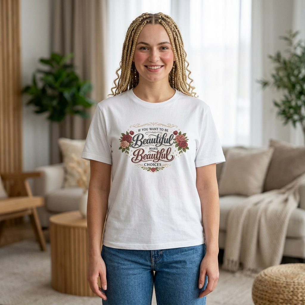 “Make Beautiful Choices” T-Shirt, Beautiful Choices motivational t-shirt