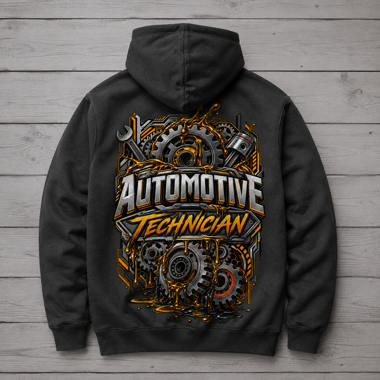 Gears Covered in Grease Sweater, Automotive Technician Hoodie