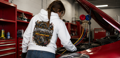 Gears Covered in Grease Sweater, Automotive Technician Hoodie