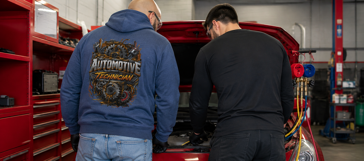Gears Covered in Grease Sweater, Automotive Technician Hoodie