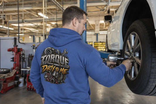 “Torque Dirty” Sweater, Automotive Technician Motivational Hoodie