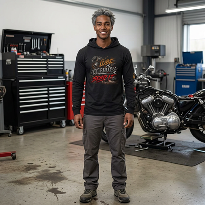 Lube It Torque It Send It Sweater, Automotive Shop Motivational Hoodie