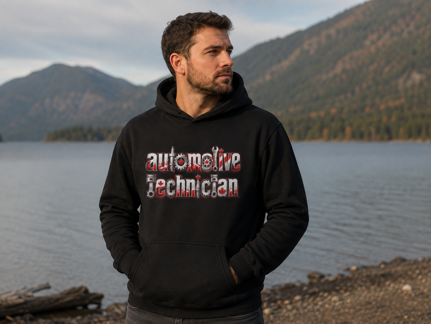 Automotive Technician Canada Pride Sweater, Mechanic National Proud Hoodie