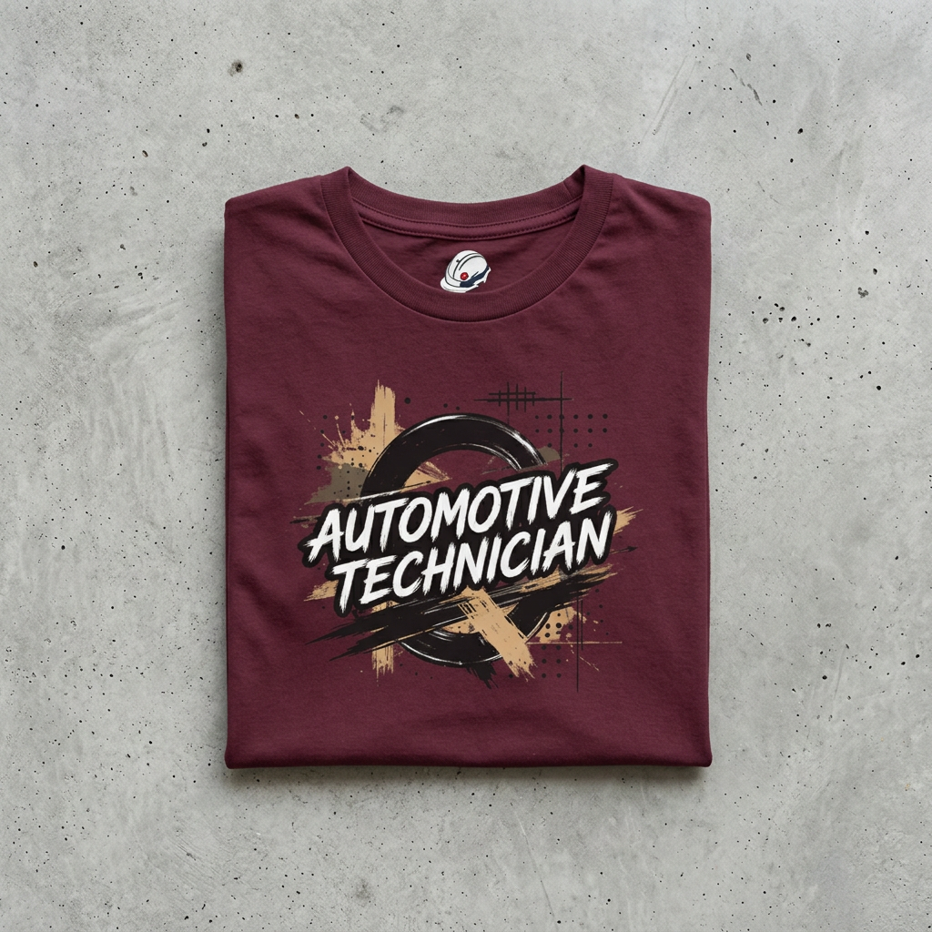 Automotive Technician T-Shirt, Distressed Auto Mechanic T-Shirt