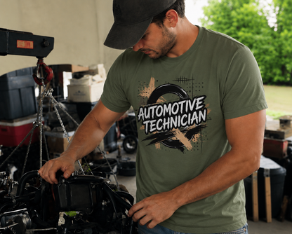 Automotive Technician T-Shirt, Distressed Auto Mechanic T-Shirt