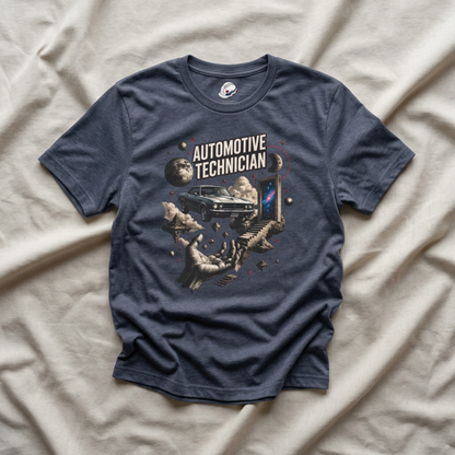 Cosmos Garage Automotive Technician T-Shirt, Space Mechanic T-Shirt