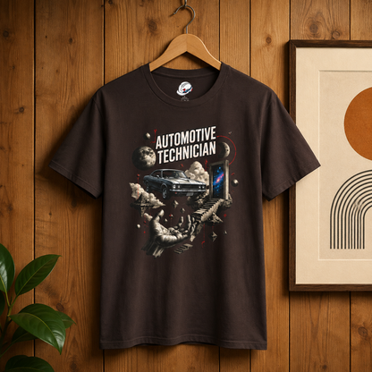 Cosmos Garage Automotive Technician T-Shirt, Space Mechanic T-Shirt