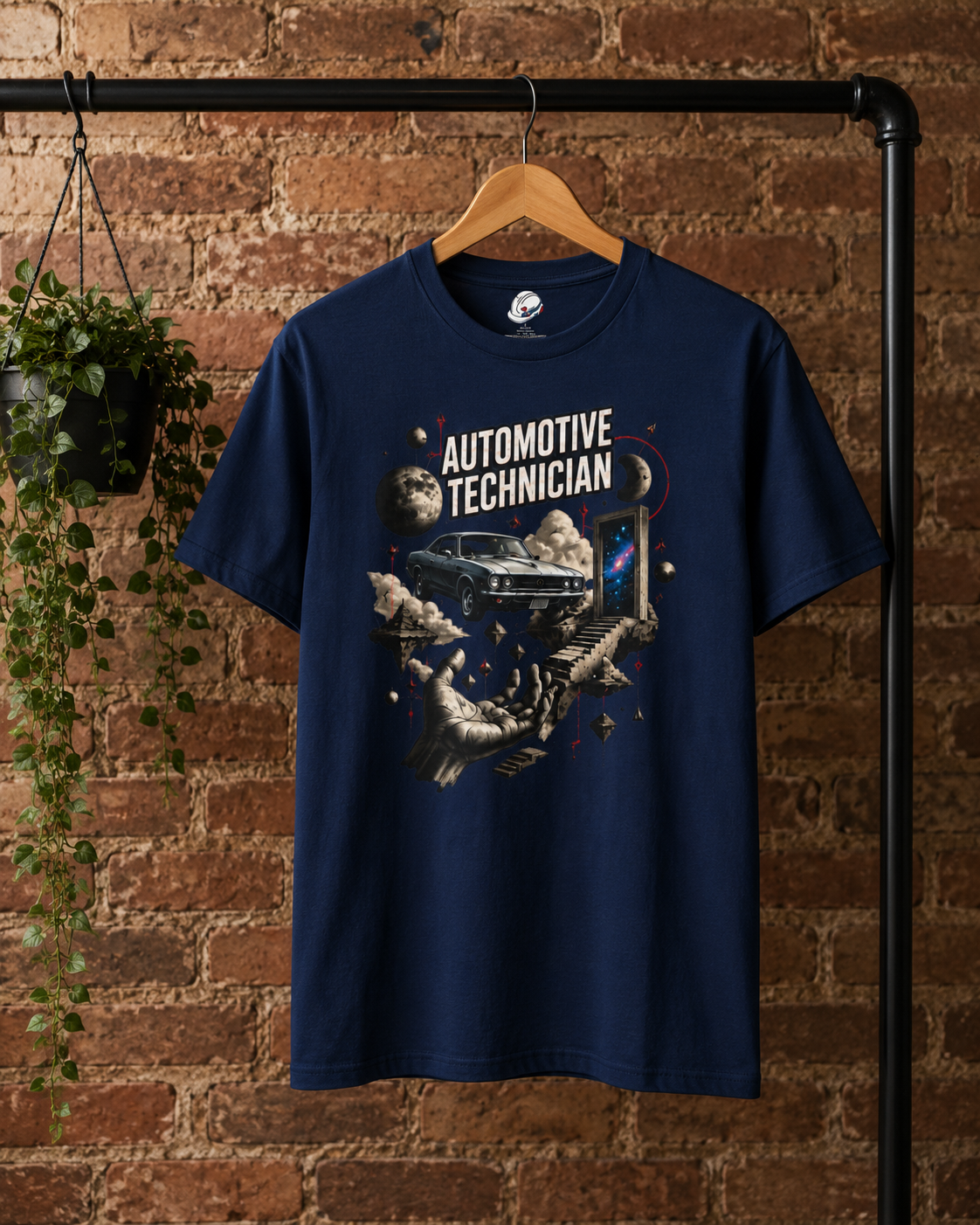 Cosmos Garage Automotive Technician T-Shirt, Space Mechanic T-Shirt