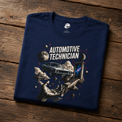 Cosmos Garage Automotive Technician T-Shirt, Space Mechanic T-Shirt