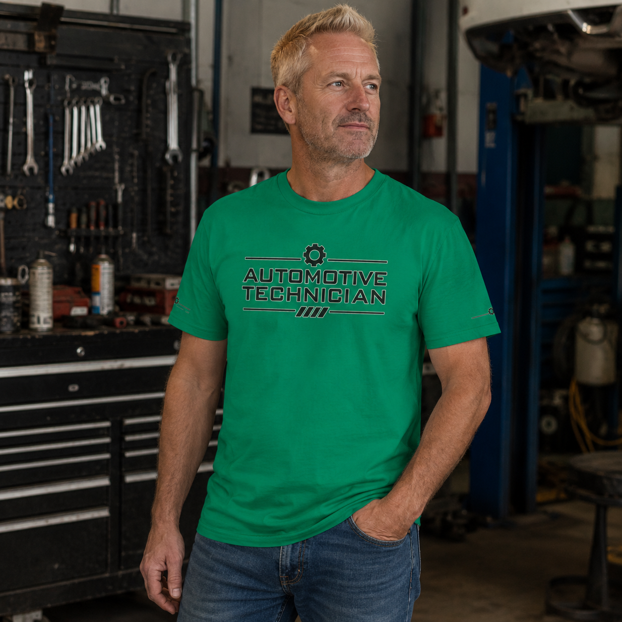 Industrial Badge Automotive Technician T-Shirt, Auto Mechanic T-Shirt