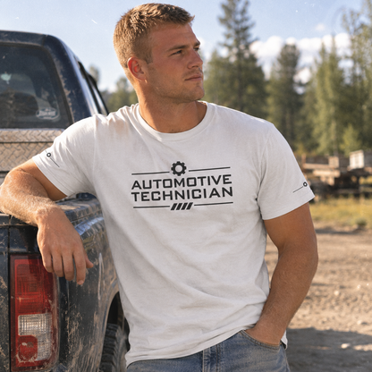 Industrial Badge Automotive Technician T-Shirt, Auto Mechanic T-Shirt
