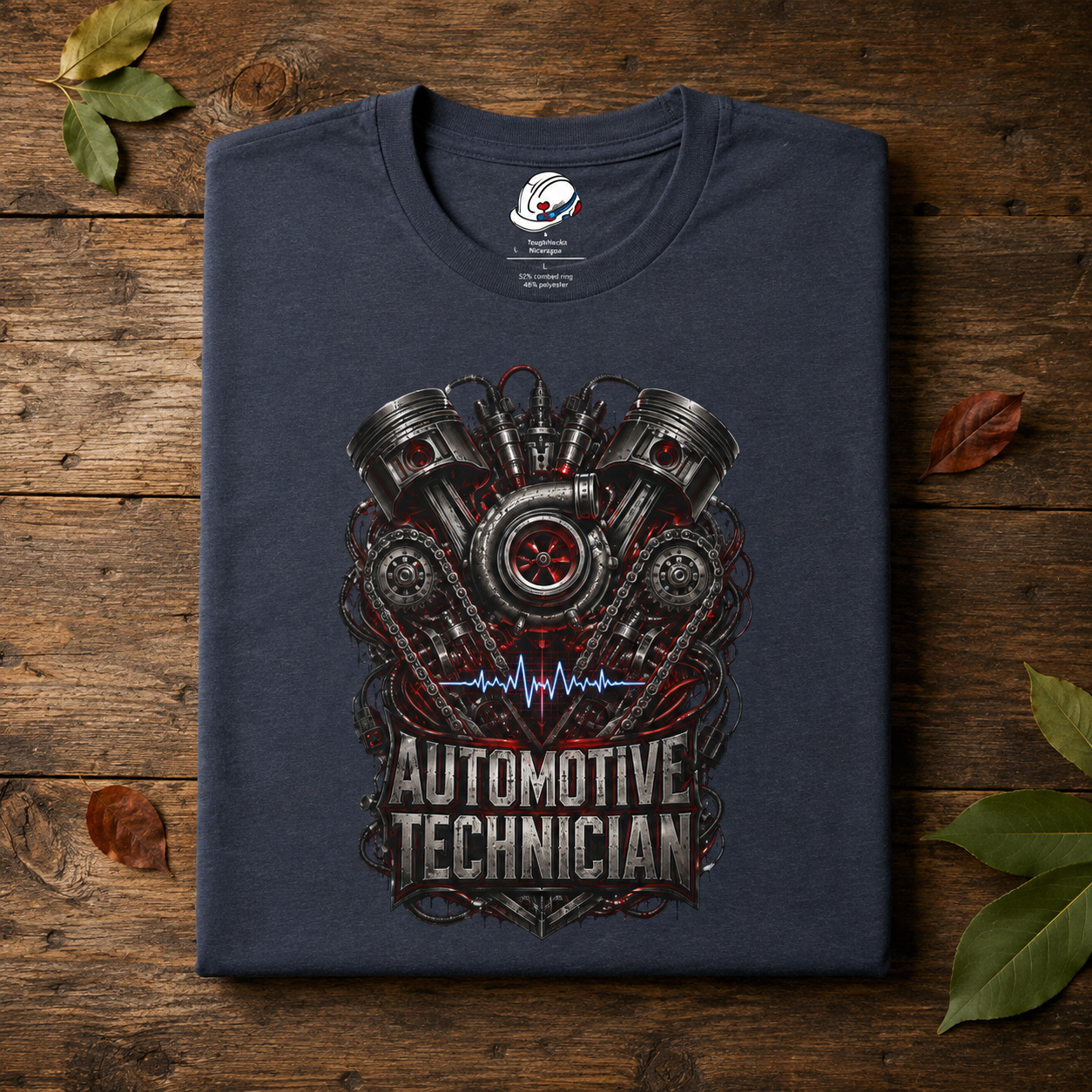 Turbocharged Engine Heart T-Shirt, Automotive Technician T-Shirt