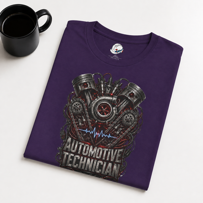 Turbocharged Engine Heart T-Shirt, Automotive Technician T-Shirt
