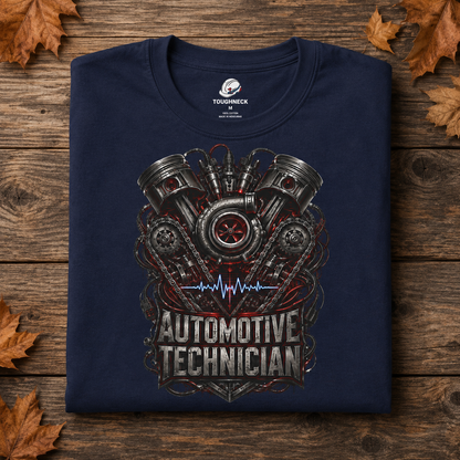 Turbocharged Engine Heart T-Shirt, Automotive Technician T-Shirt
