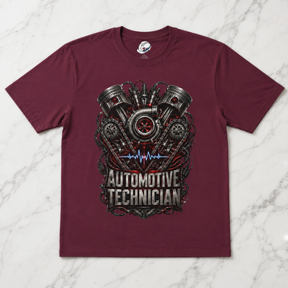 Turbocharged Engine Heart T-Shirt, Automotive Technician T-Shirt