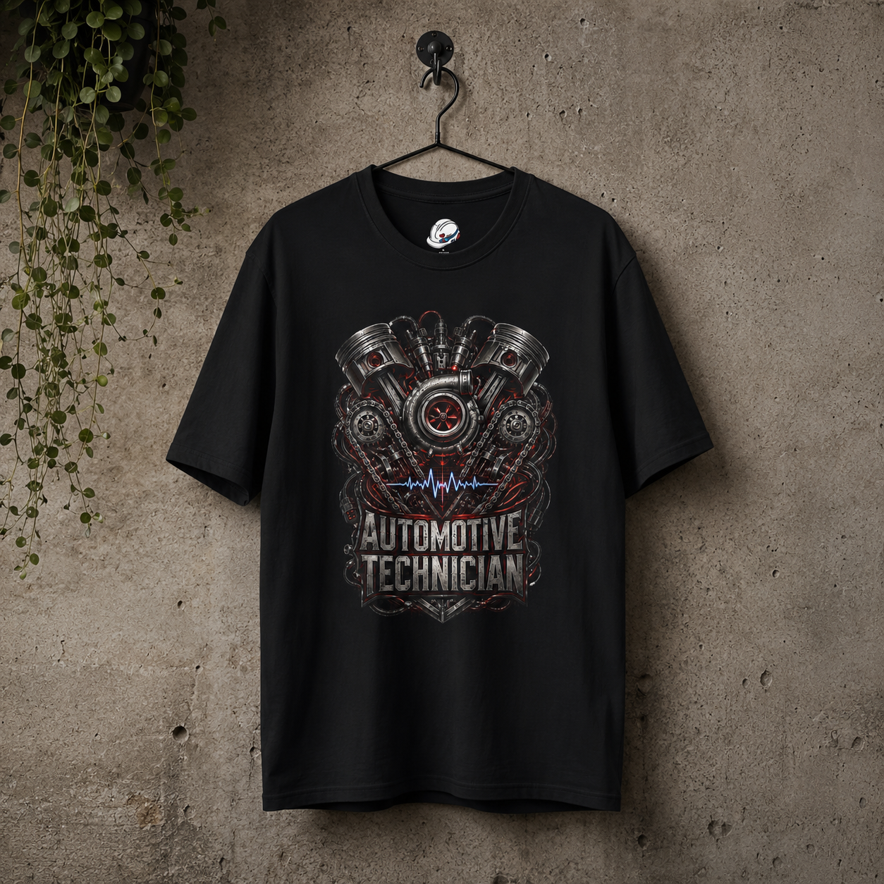 Turbocharged Engine Heart T-Shirt, Automotive Technician T-Shirt