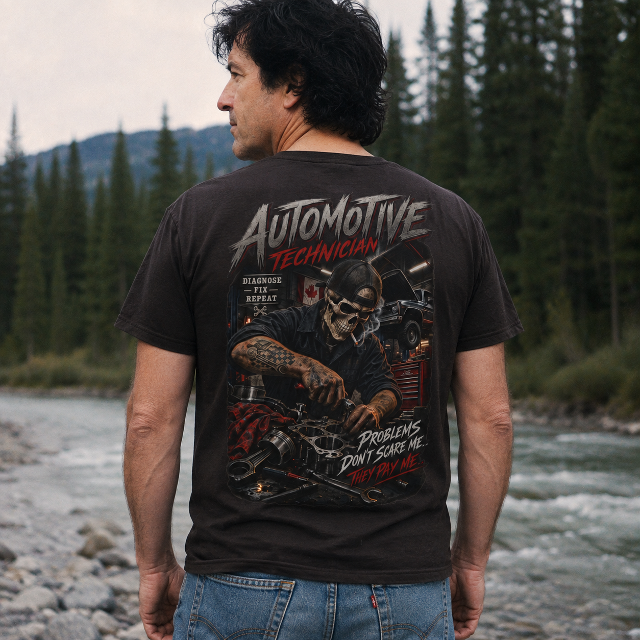 Problems Pay Me T-Shirt, Automotive Technician T-Shirt
