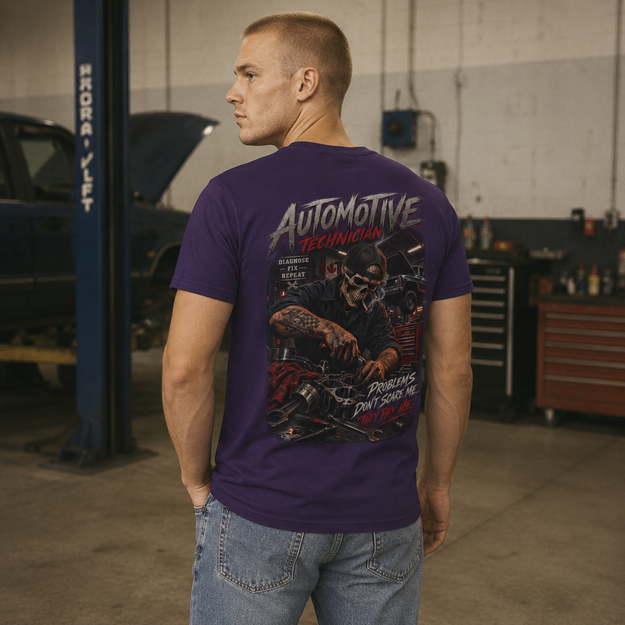 Problems Pay Me T-Shirt, Automotive Technician T-Shirt