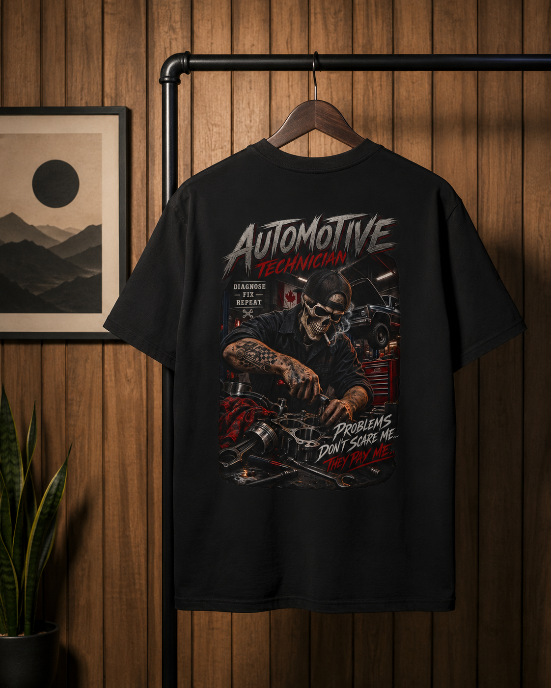 Problems Pay Me T-Shirt, Automotive Technician T-Shirt