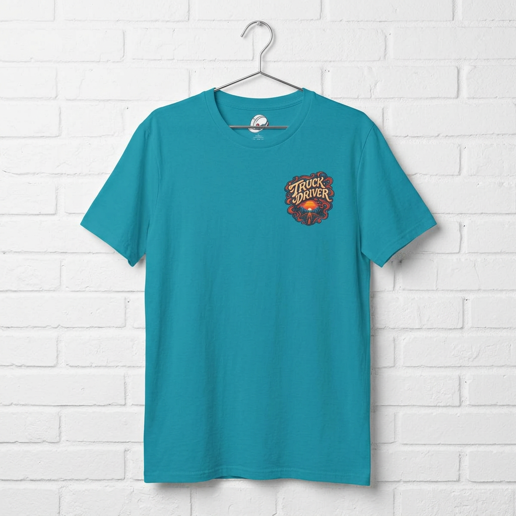 Miles Don’t Lie Semi Driver T-Shirt, Truck Driver Graphic Tee Shirt