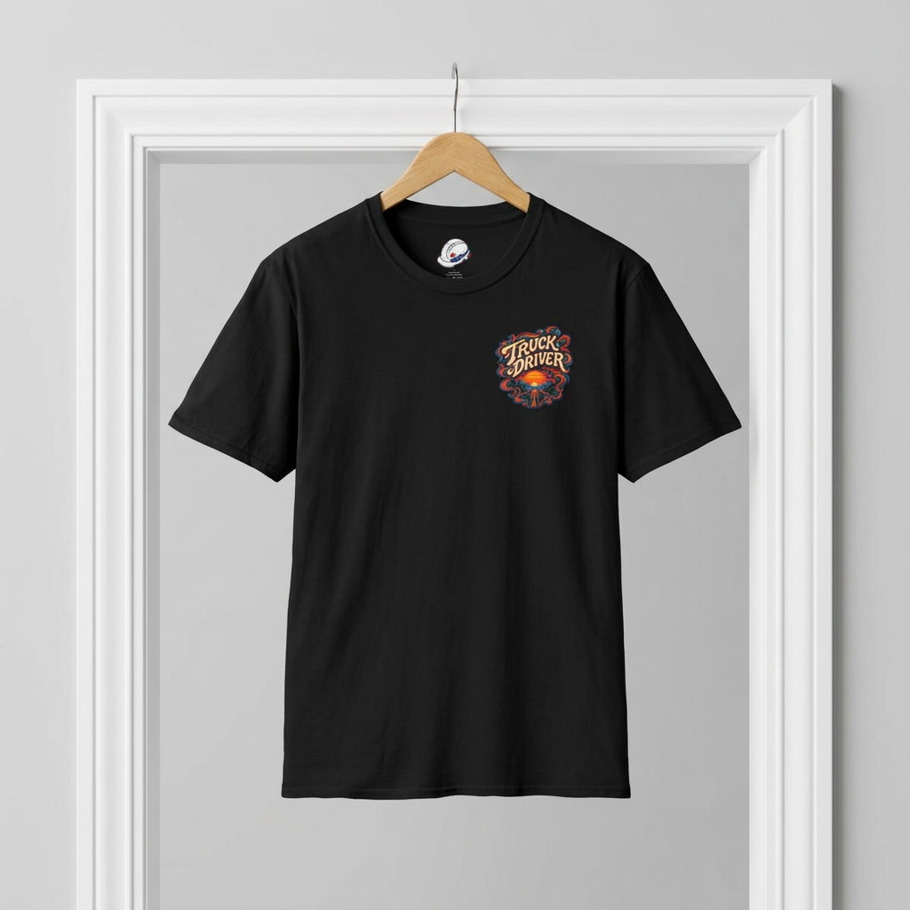 Miles Don’t Lie Semi Driver T-Shirt, Truck Driver Graphic Tee Shirt
