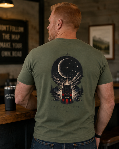 Not All Who Wander Are Lost Semi T-Shirt, Truck Driver Tee Shirt