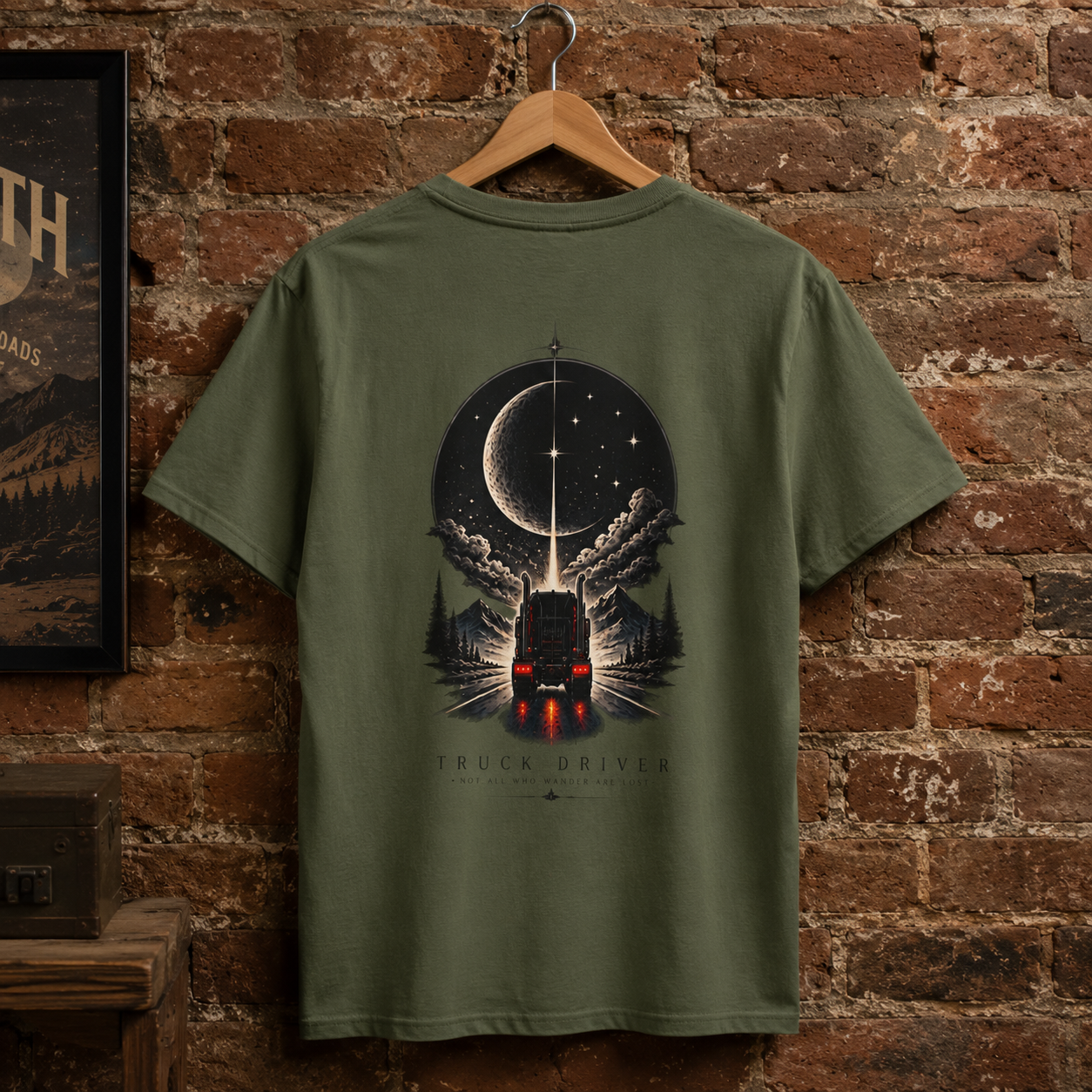 Not All Who Wander Are Lost Semi T-Shirt, Truck Driver Tee Shirt