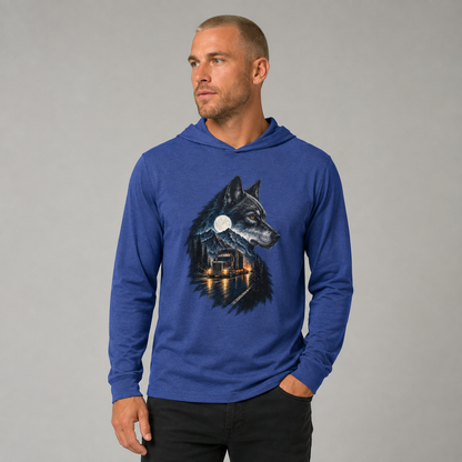 Midnight Run Wolf Semi Sweater, Truck Driver Sweater