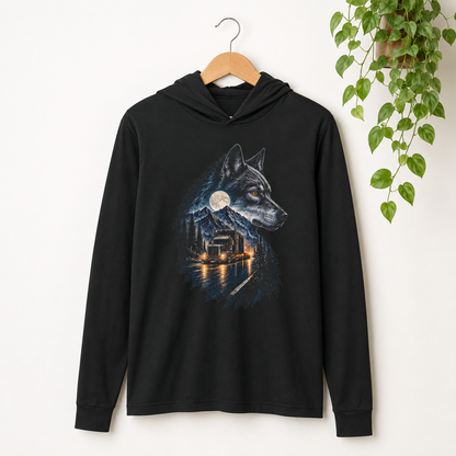 Midnight Run Wolf Semi Sweater, Truck Driver Sweater