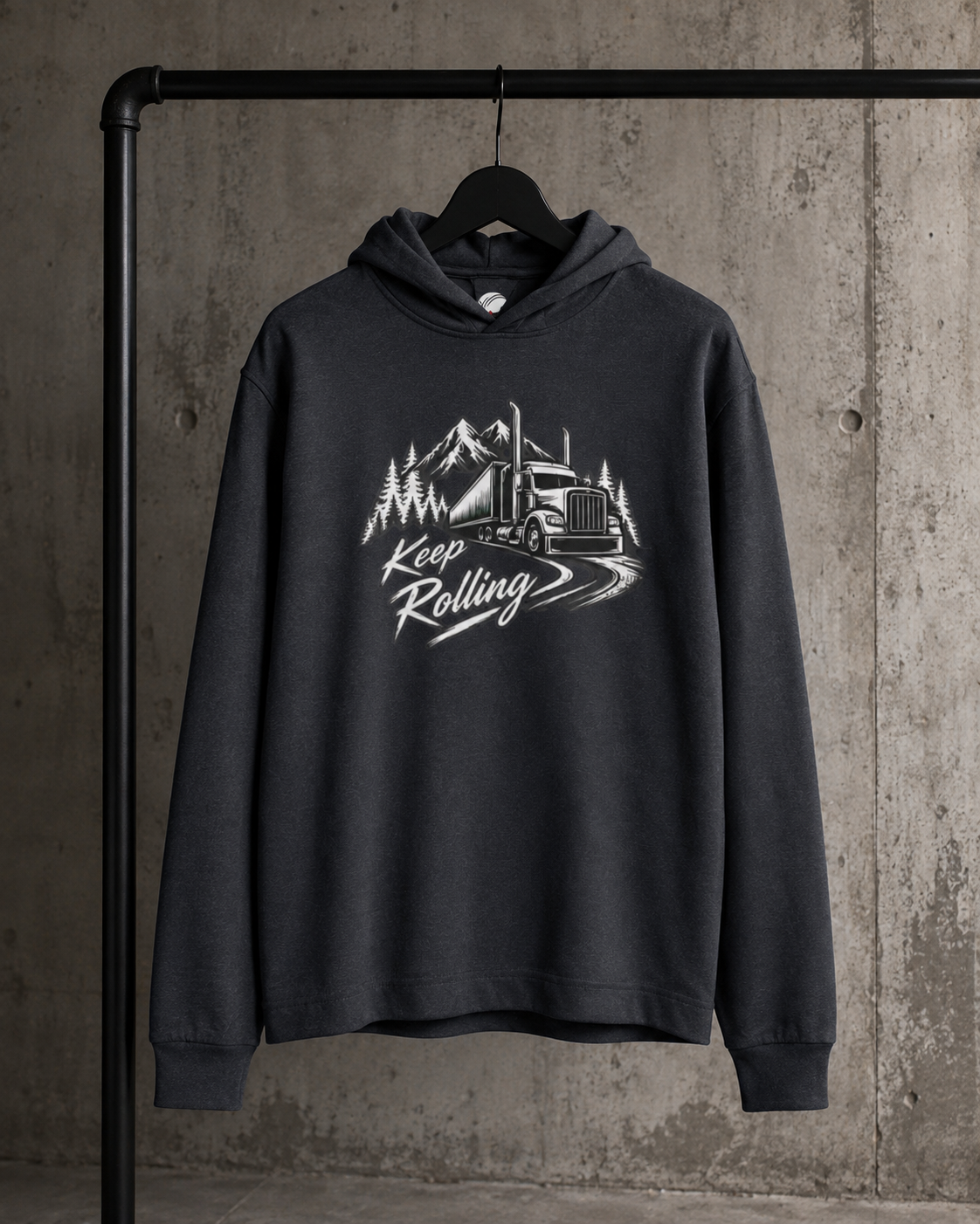 Keep Rolling Sweater, Trucker Pullover