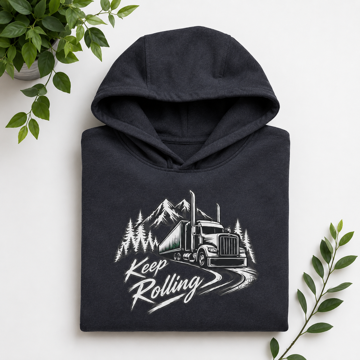 Keep Rolling Sweater, Trucker Pullover
