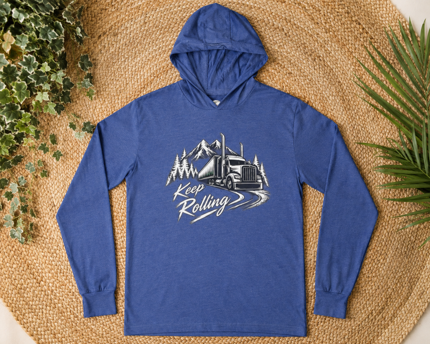 Keep Rolling Sweater, Trucker Pullover