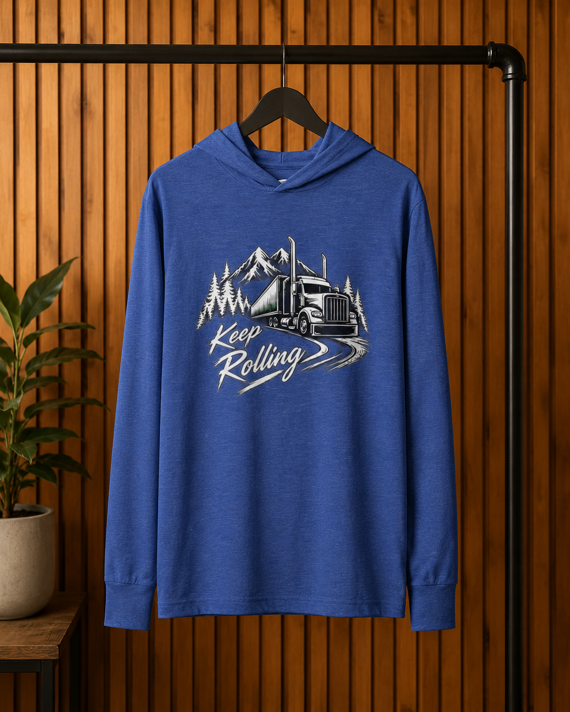 Keep Rolling Sweater, Trucker Pullover