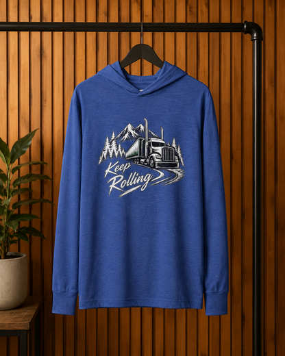 Keep Rolling Sweater, Trucker Pullover