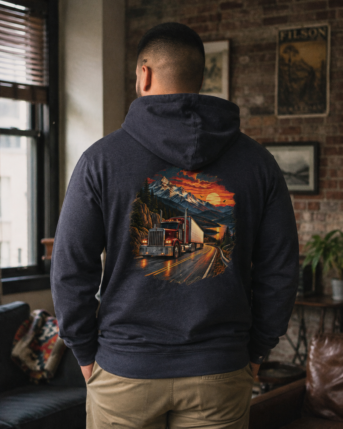 Mountain Haul Trucker, Long Haul Driver Sweater
