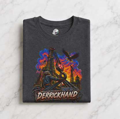 Derrickhand Oilfield T-Shirt, Derrick Hand Drilling Rig Work Shirt