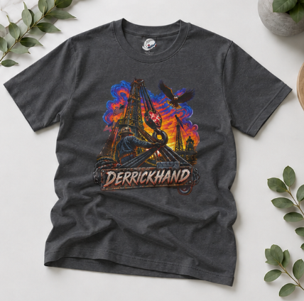 Derrickhand Oilfield T-Shirt, Derrick Hand Drilling Rig Work Shirt