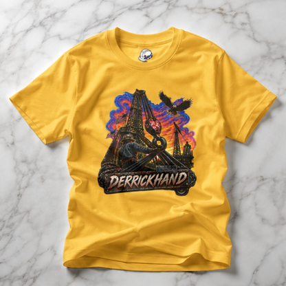 Derrickhand Oilfield T-Shirt, Derrick Hand Drilling Rig Work Shirt