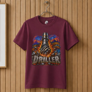 Driller Oilfield T-Shirt,  Driller Rig Work Tee Shirt