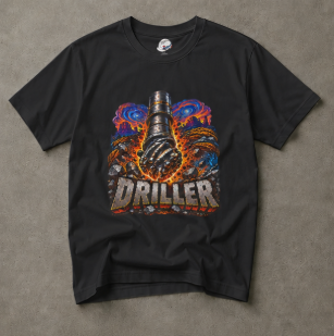 Driller Oilfield T-Shirt,  Driller Rig Work Tee Shirt